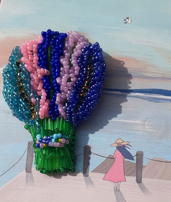 Брошь «Лаванда»