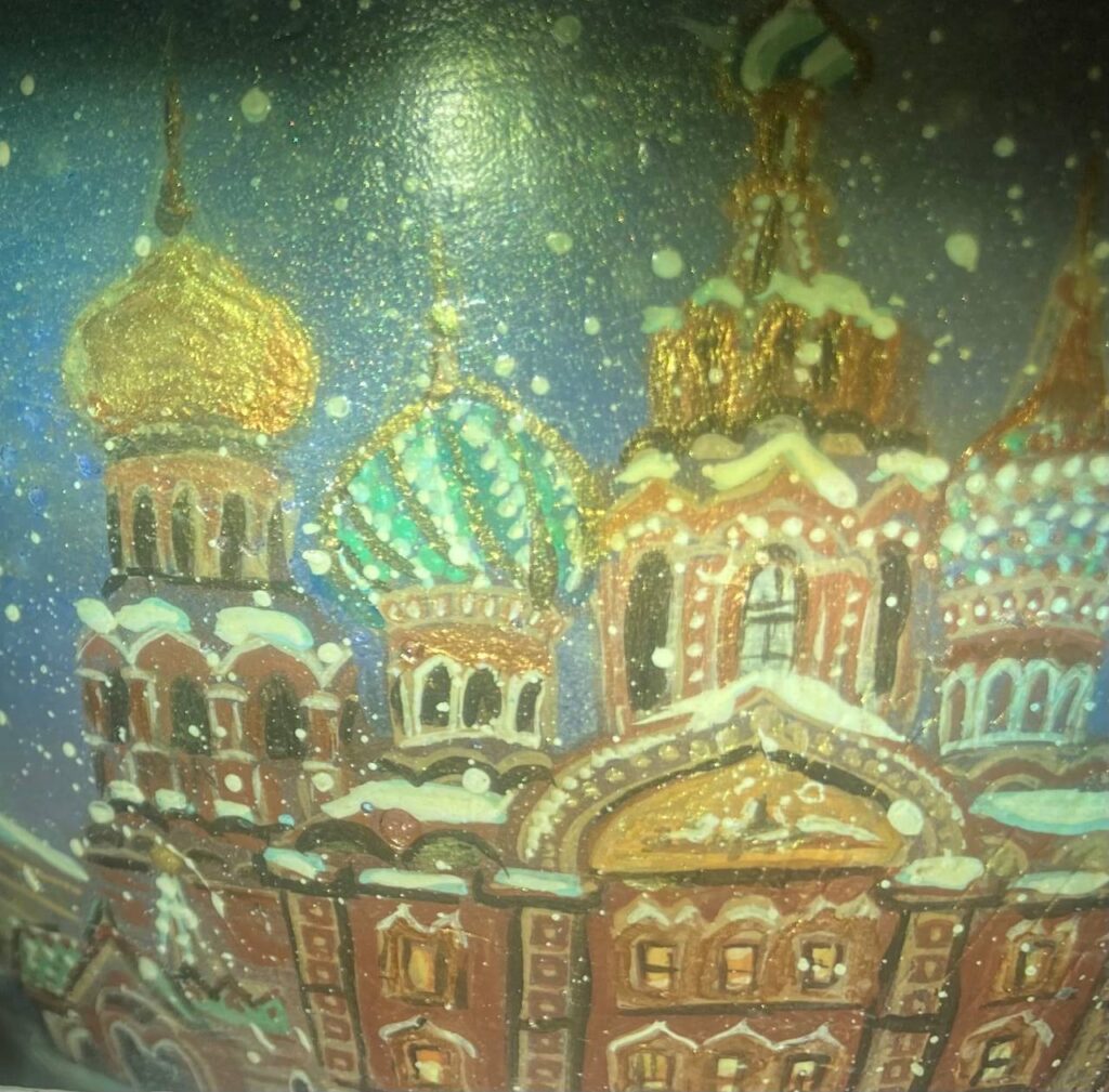 Коллекционная свеча -картина » Зимняя сказка «