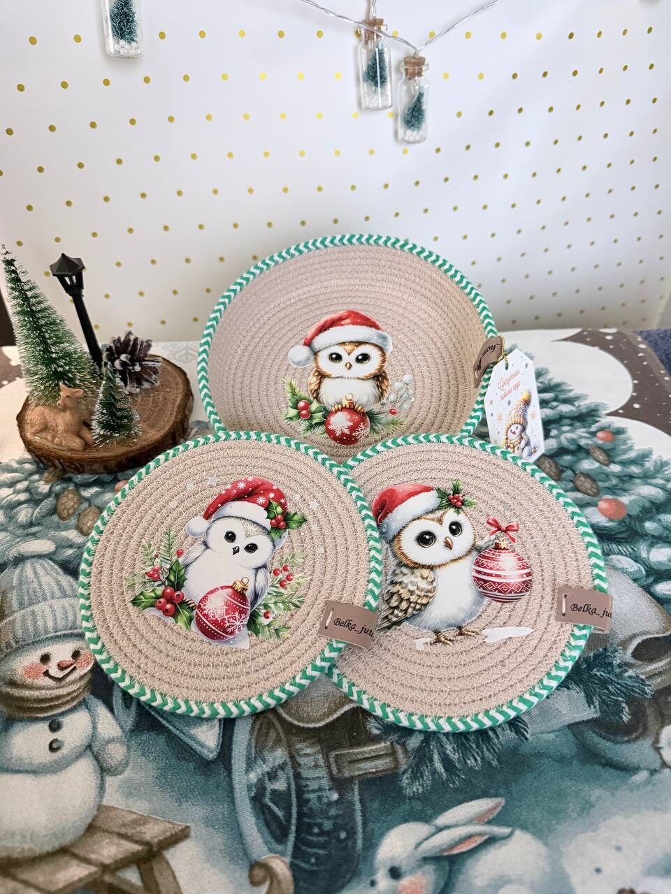 Новогодний набор — Мини Совушки