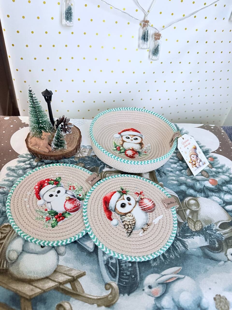 Новогодний набор — Мини Совушки