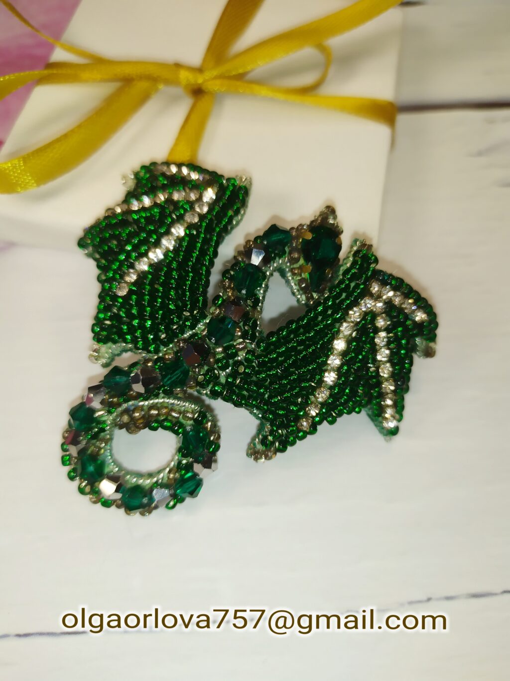 Брош дракончик