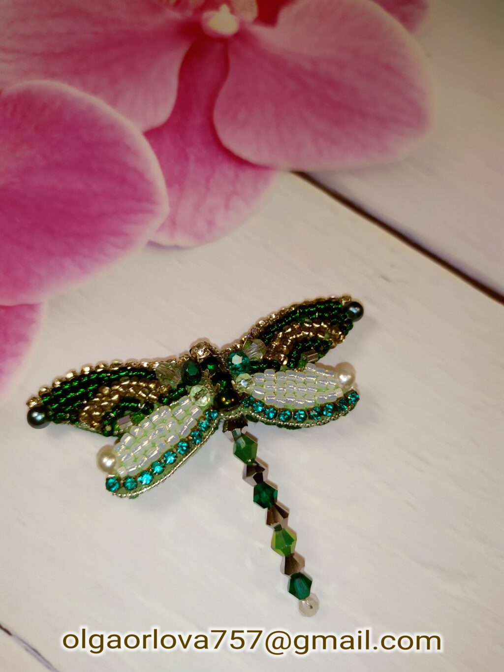 Брош стрекоза