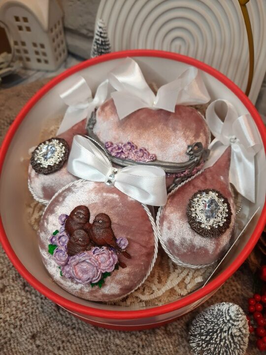 Ёлочные игрушки «Моя Семья», набор из 4 шаров