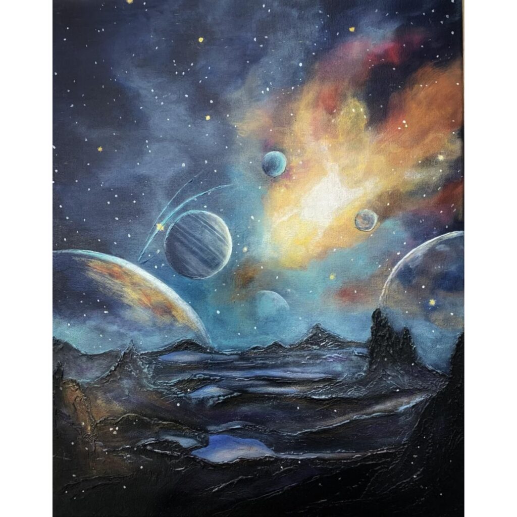 Интерьерная авторская фактурная картина