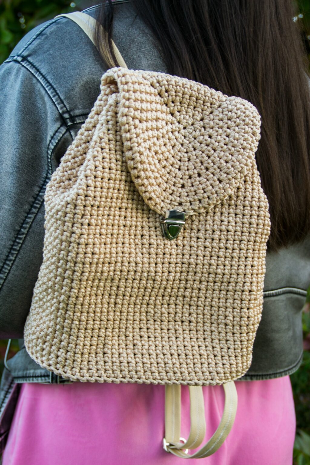 Вязаный рюкзак