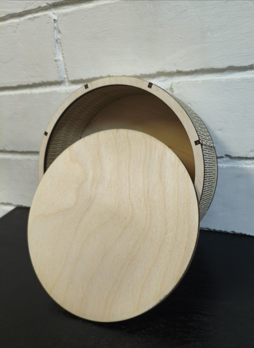 Коробка деревянная круглая для декупажа