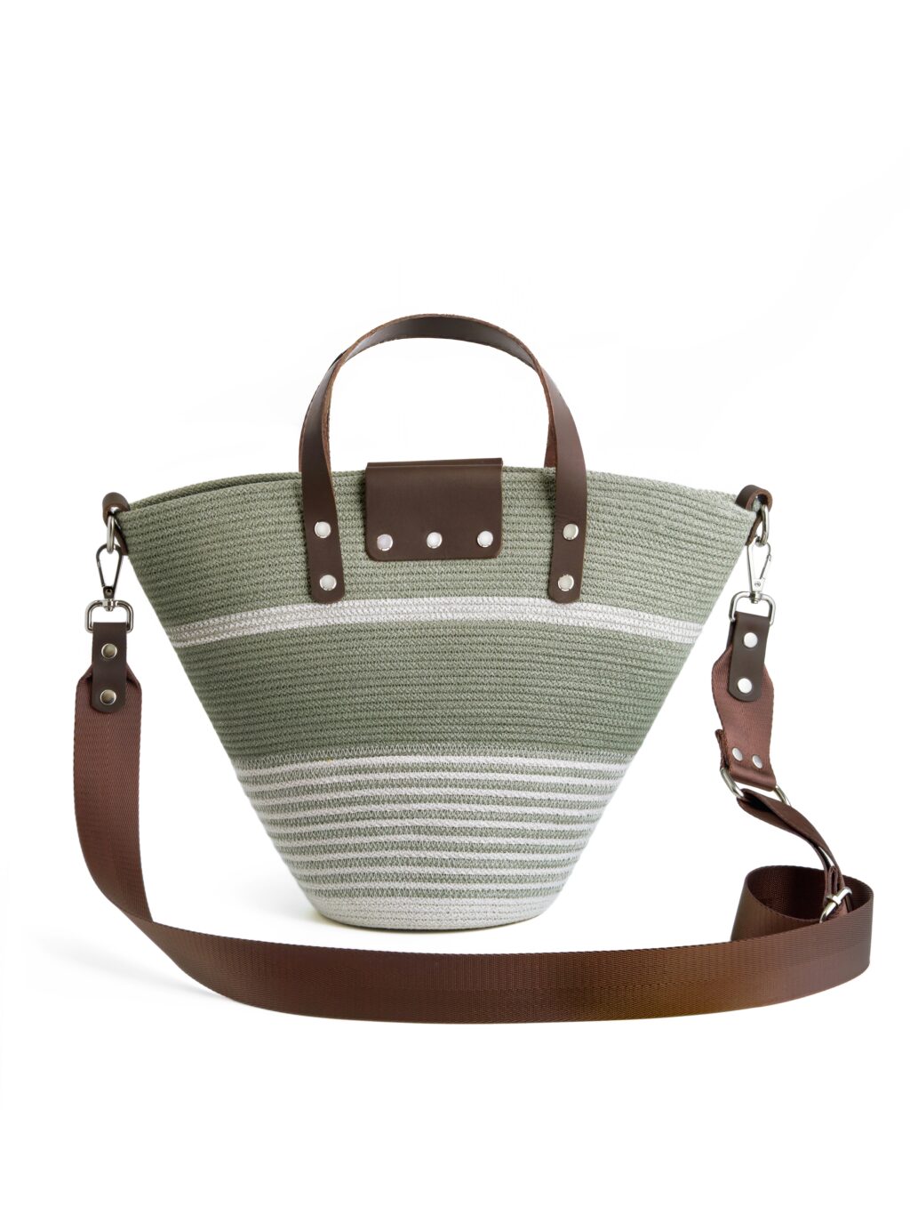 Сумка — корзина из хлопкого шнура