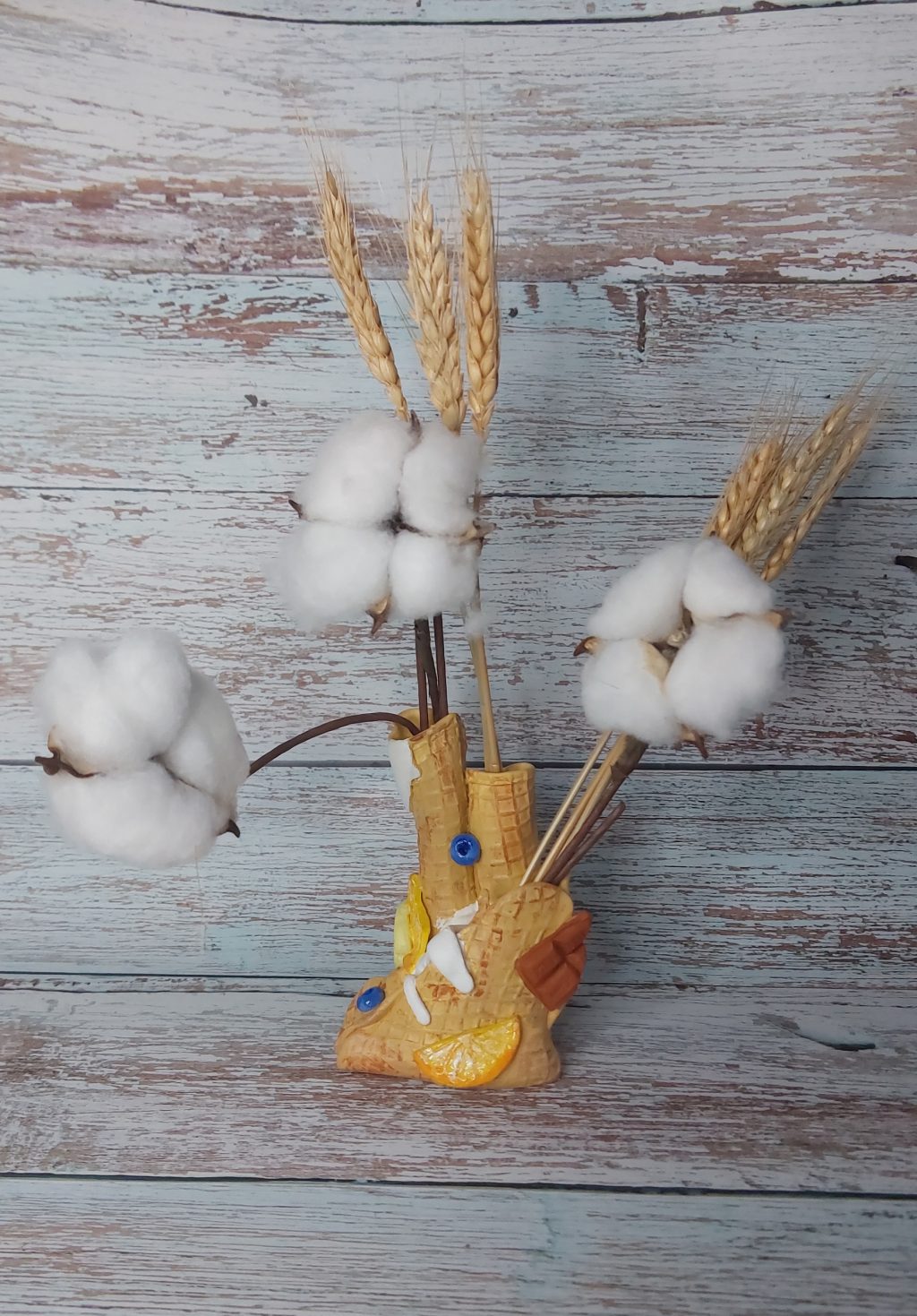 Ваза для сухоцветов вафля