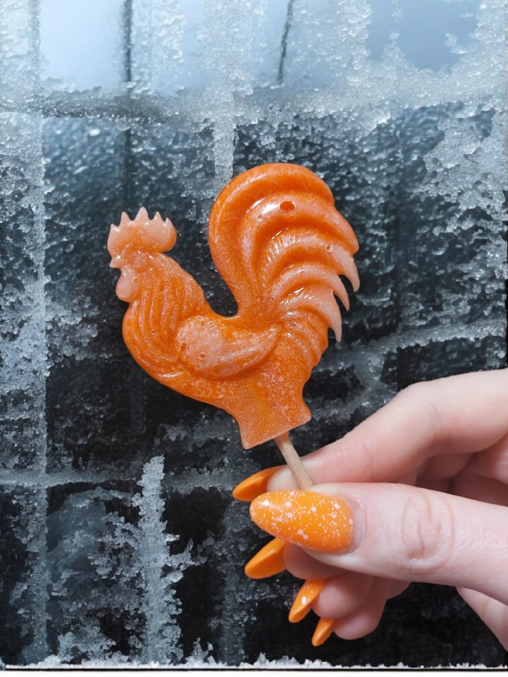 Брошь леденец-петушок