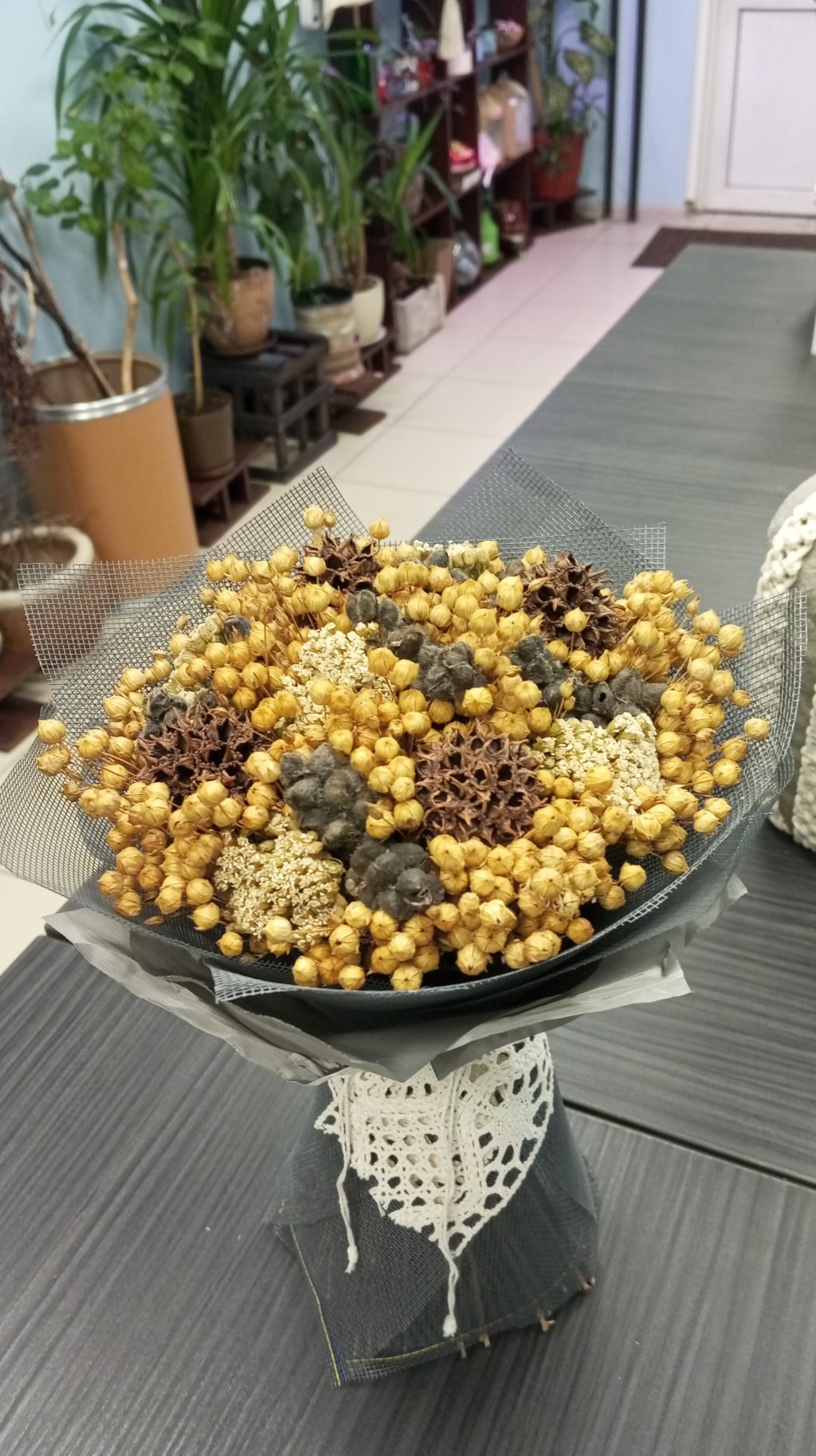 Букеты из сухоцветов «Солнечные»