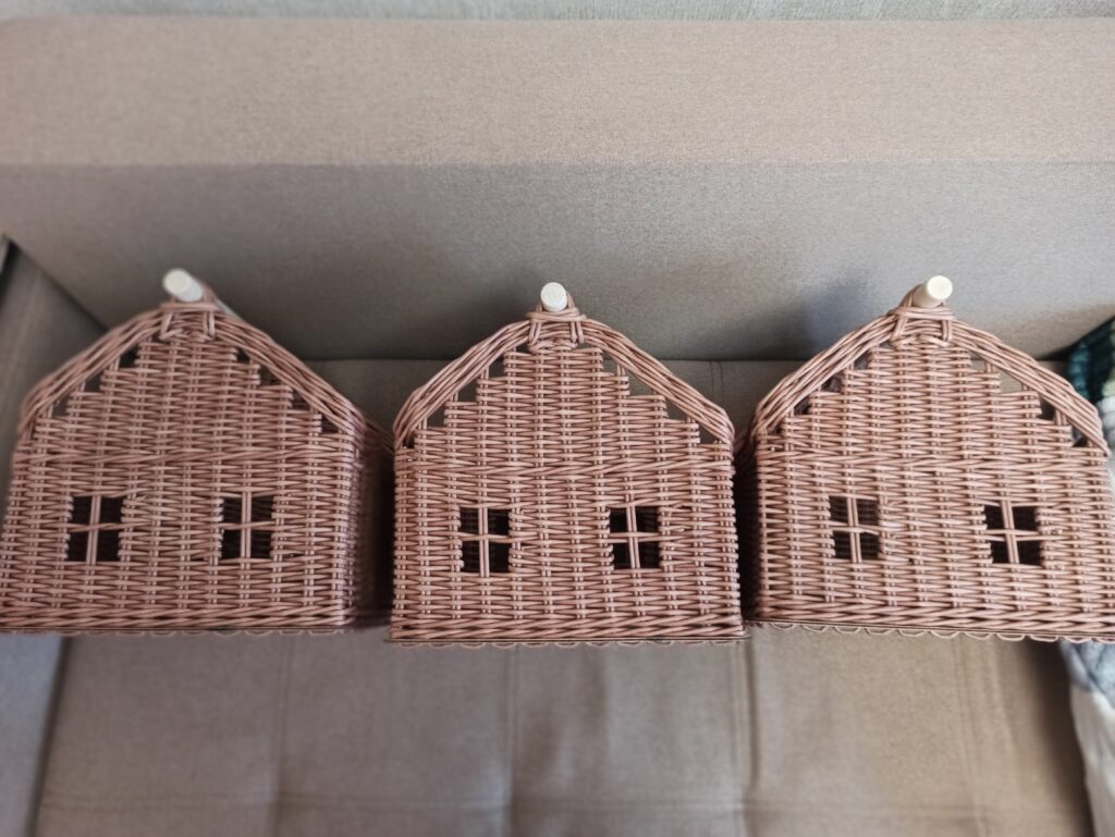 Плетеный домик для туалетной бумаги, салфеток