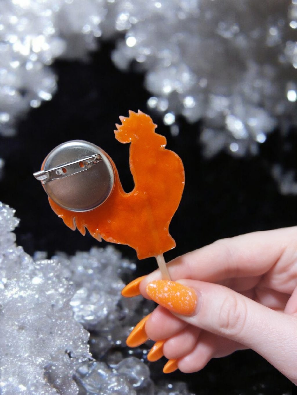 Брошь леденец-петушок