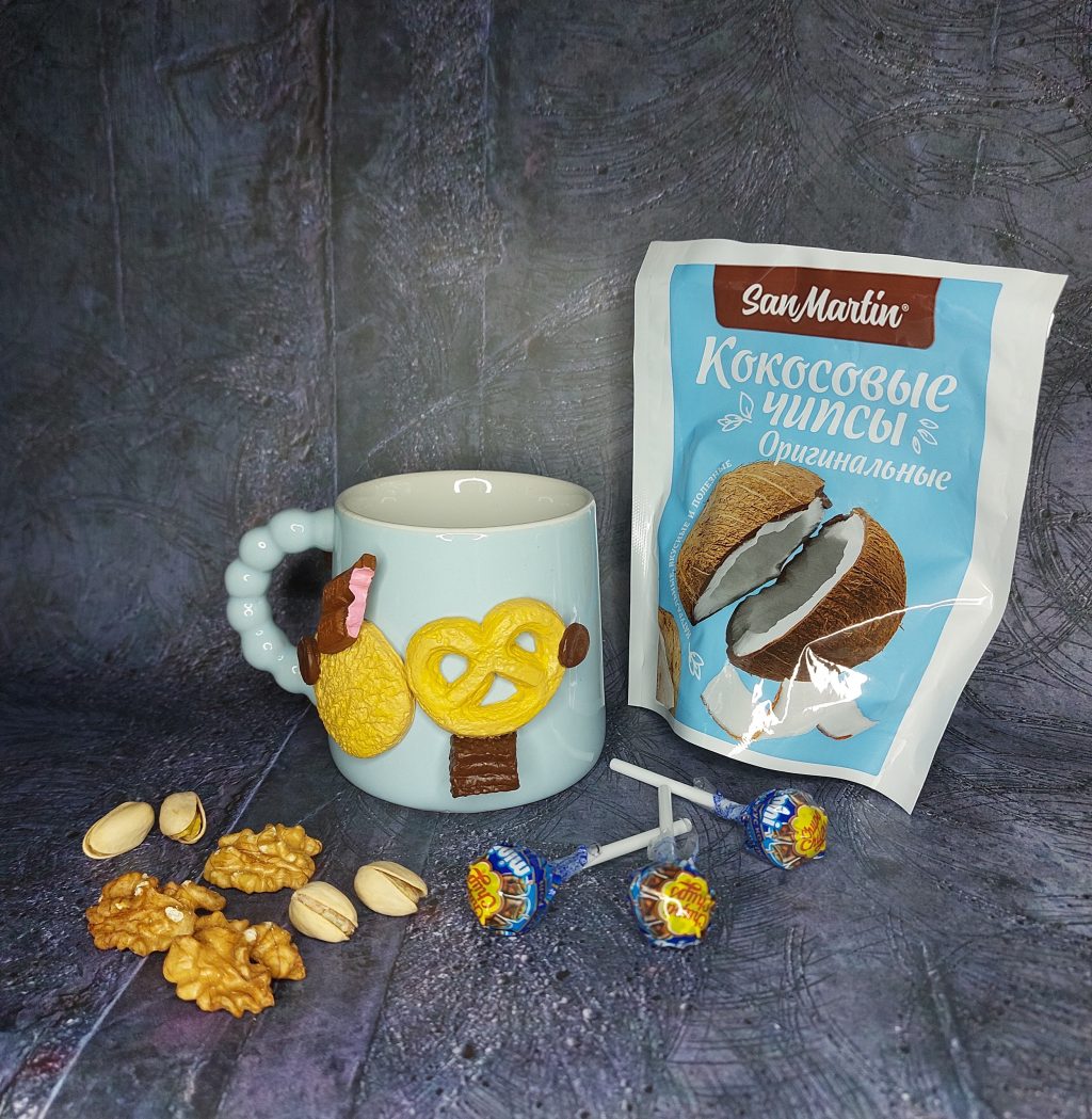 Кружка с декором печенье