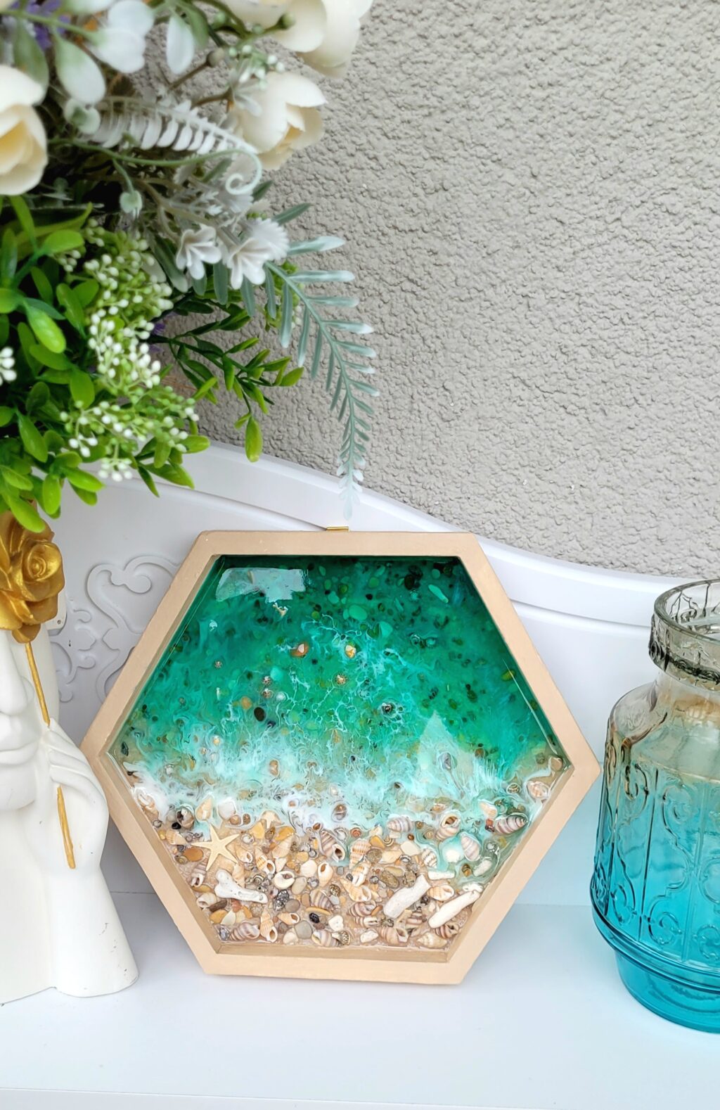 Картина «Берег моря» 25*22см из смолы