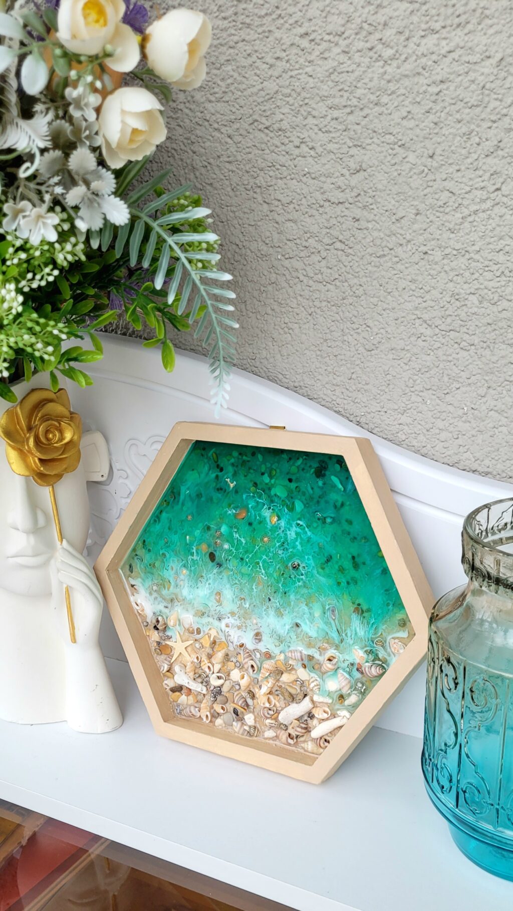 Картина «Берег моря» 25*22см из смолы