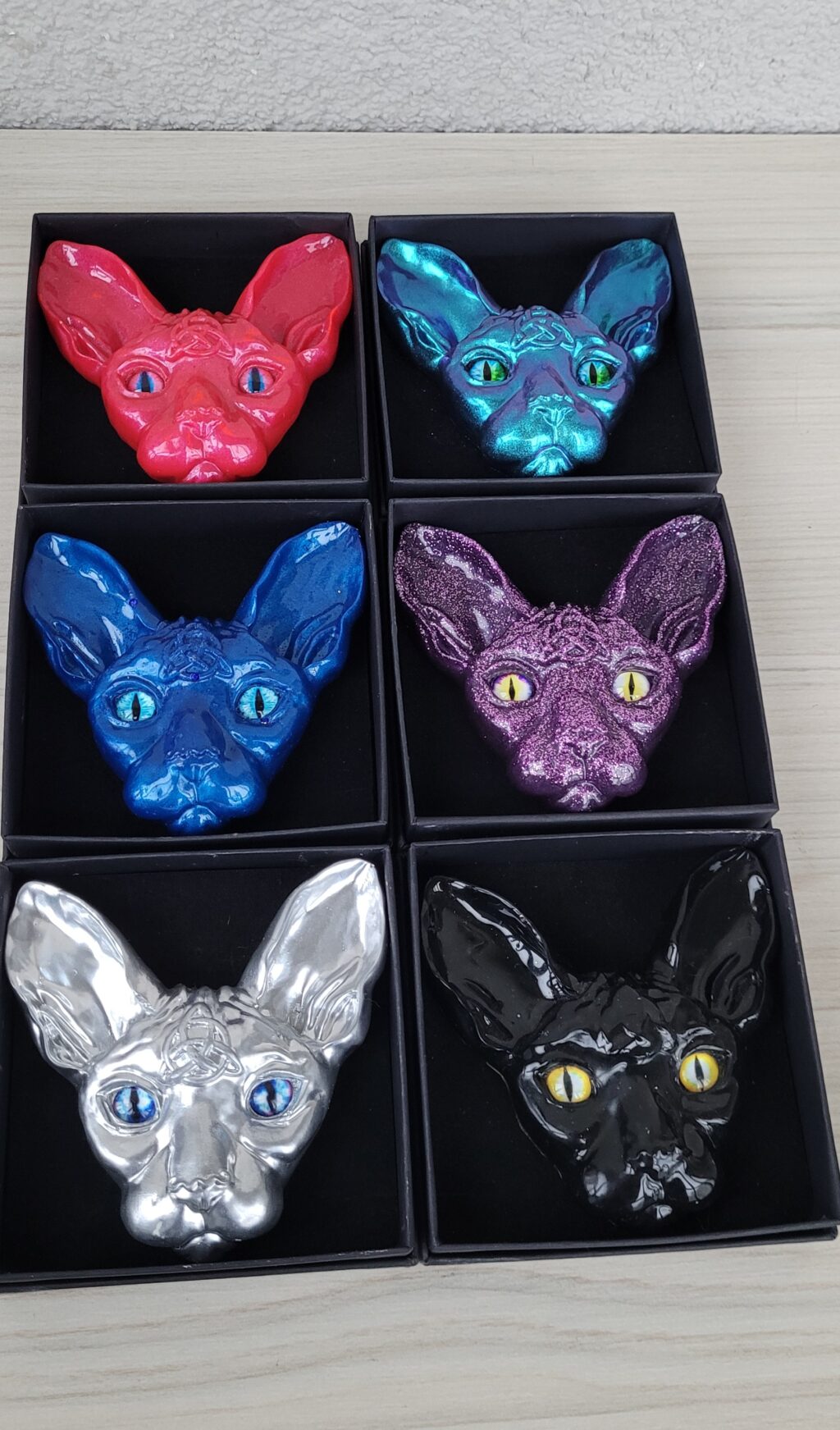 Магнит Кот Сфинкс из смолы