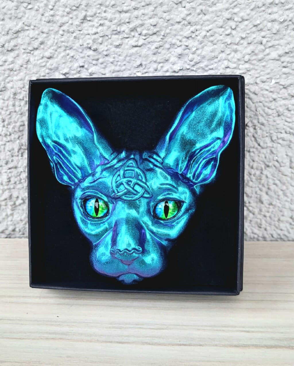 Магнит Кот Сфинкс из смолы