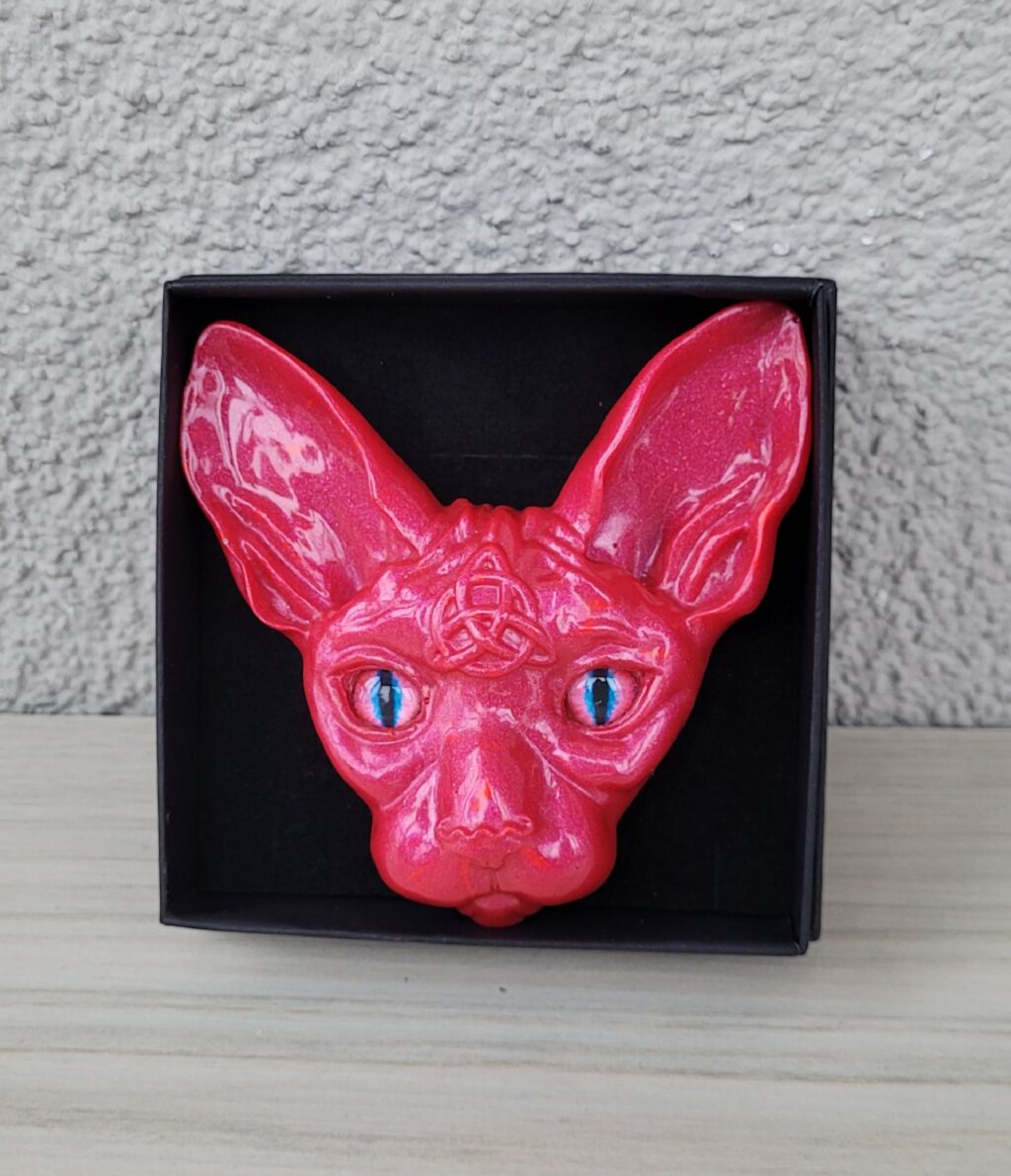 Магнит Кот Сфинкс из смолы