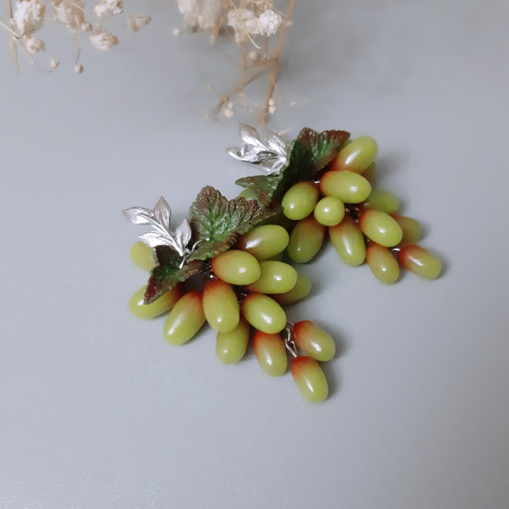 Серьги Гроздь винограда