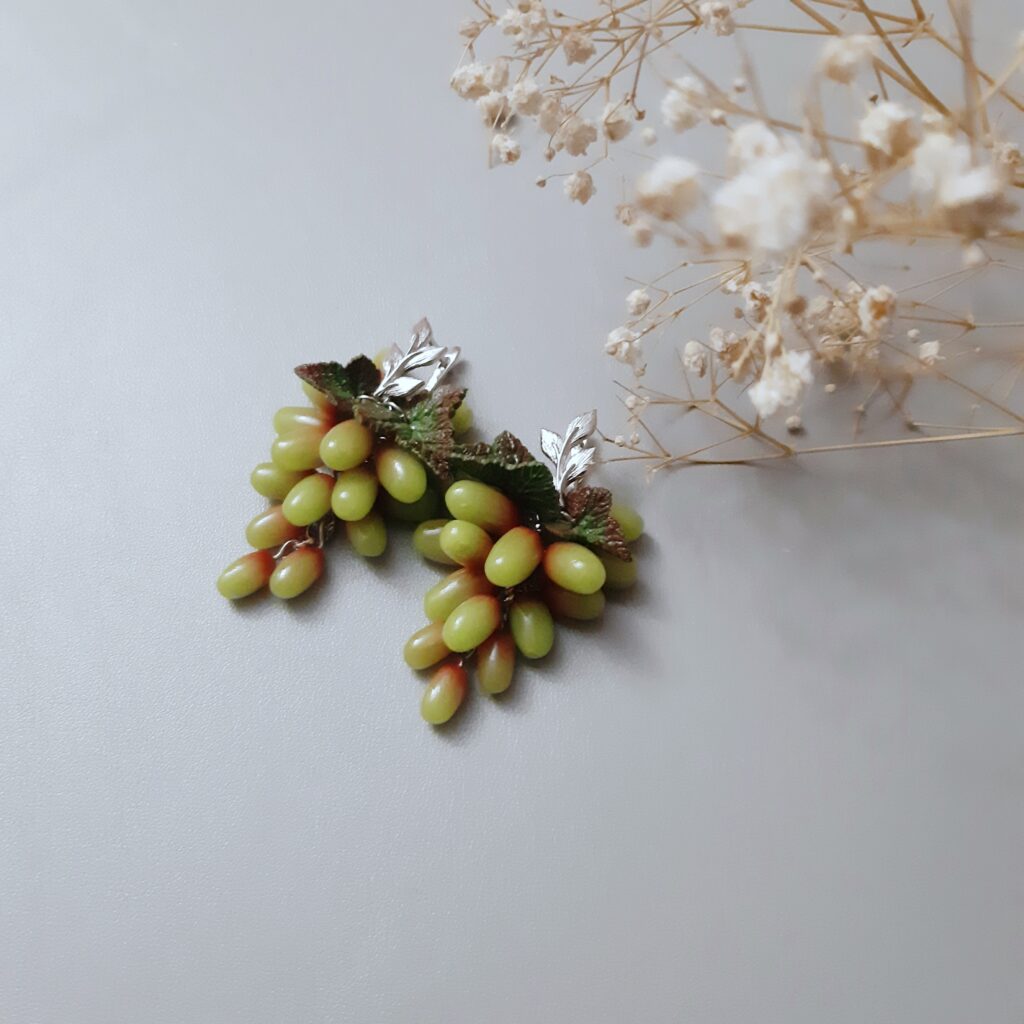 Серьги Гроздь винограда