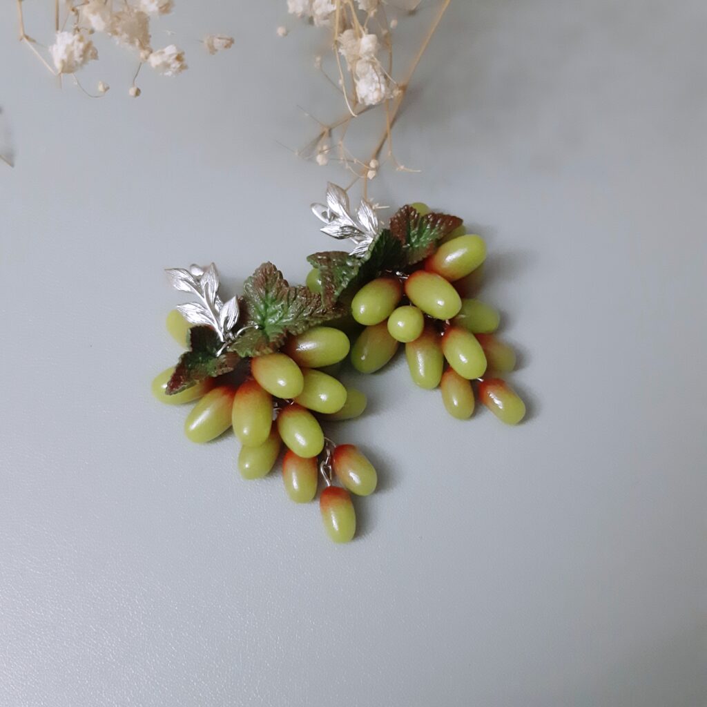 Серьги Гроздь винограда