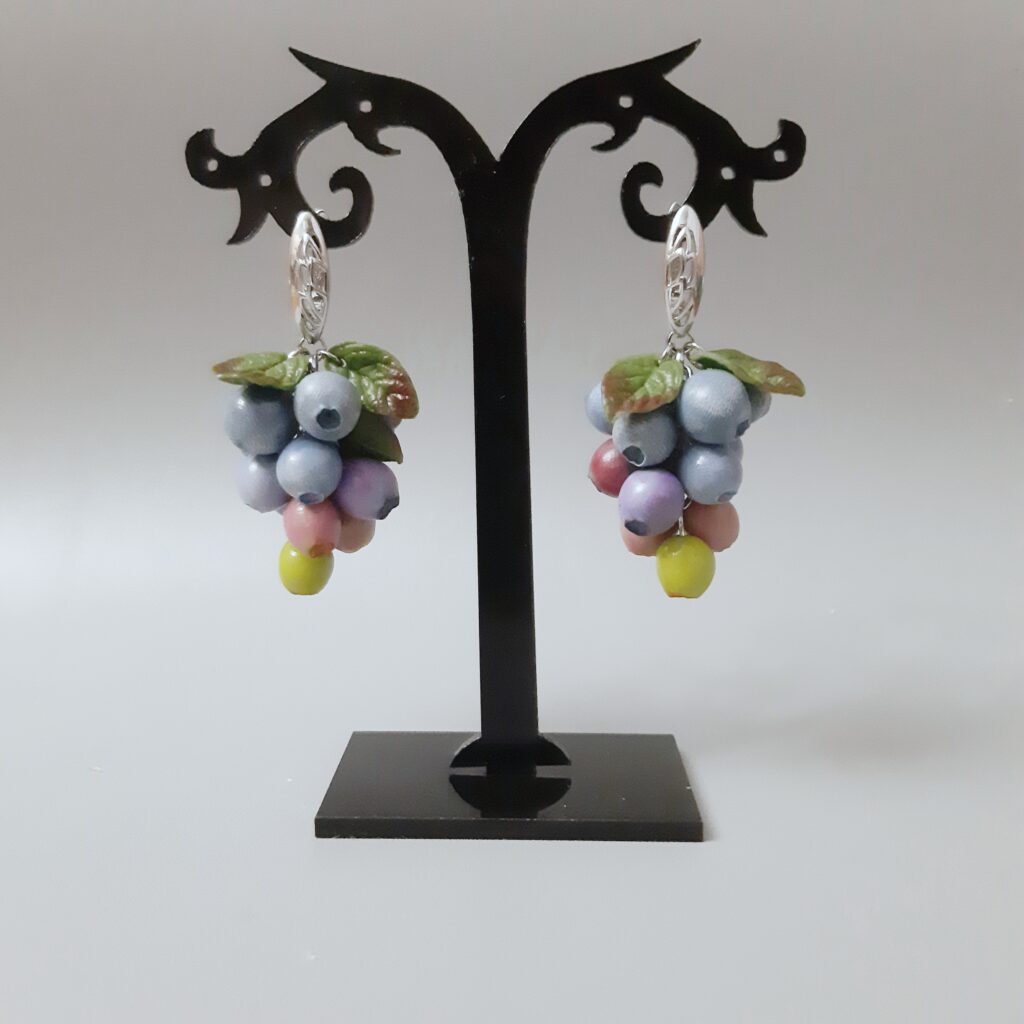 Серьги Голубика