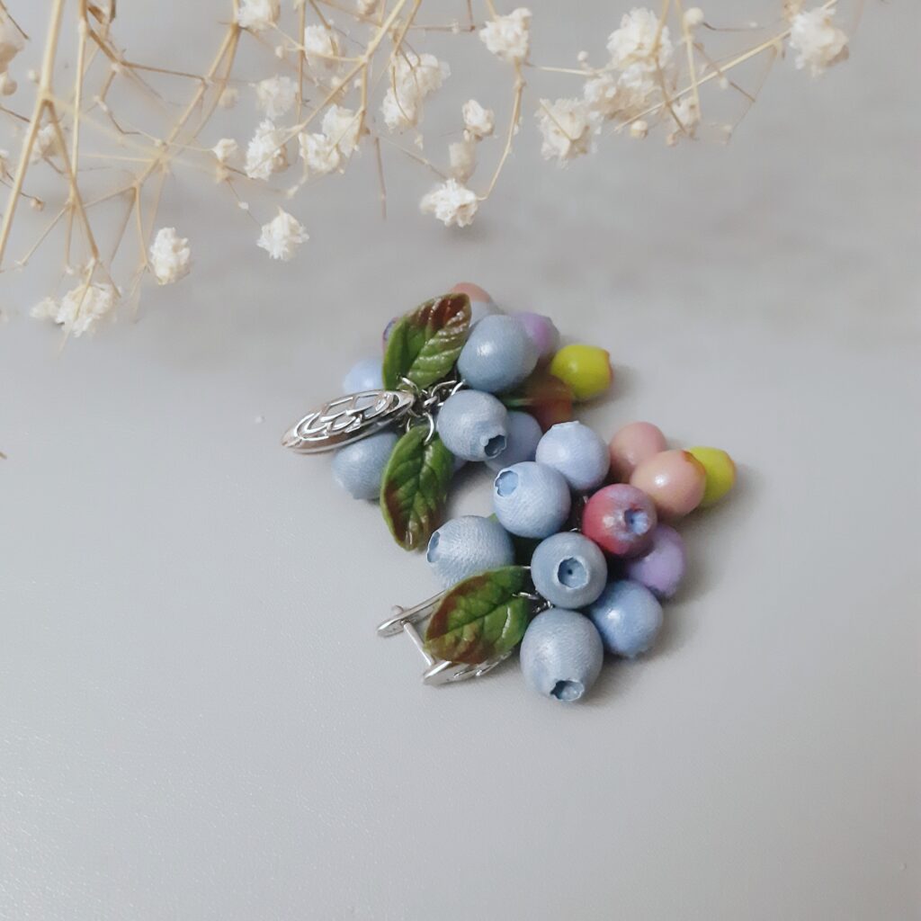 Серьги Голубика