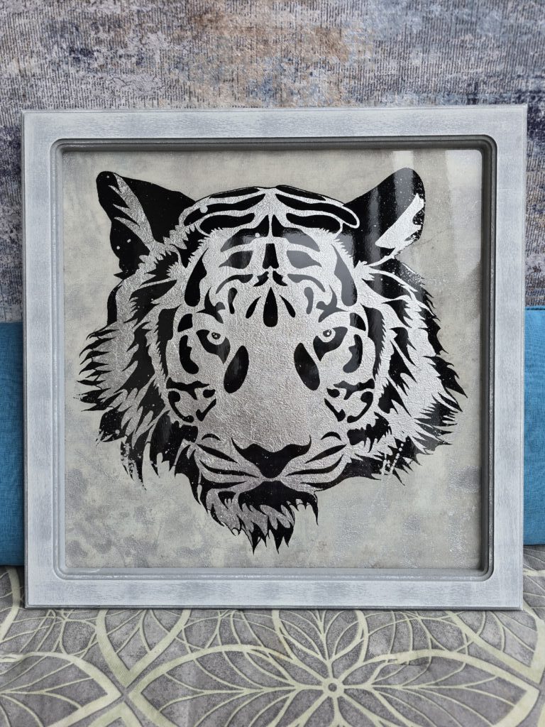 Картина «Тигр» из смолы 50*50см