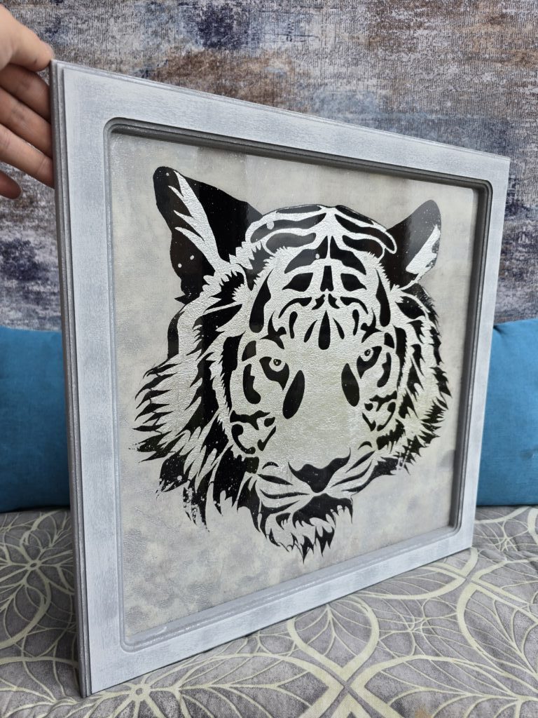 Картина «Тигр» из смолы 50*50см