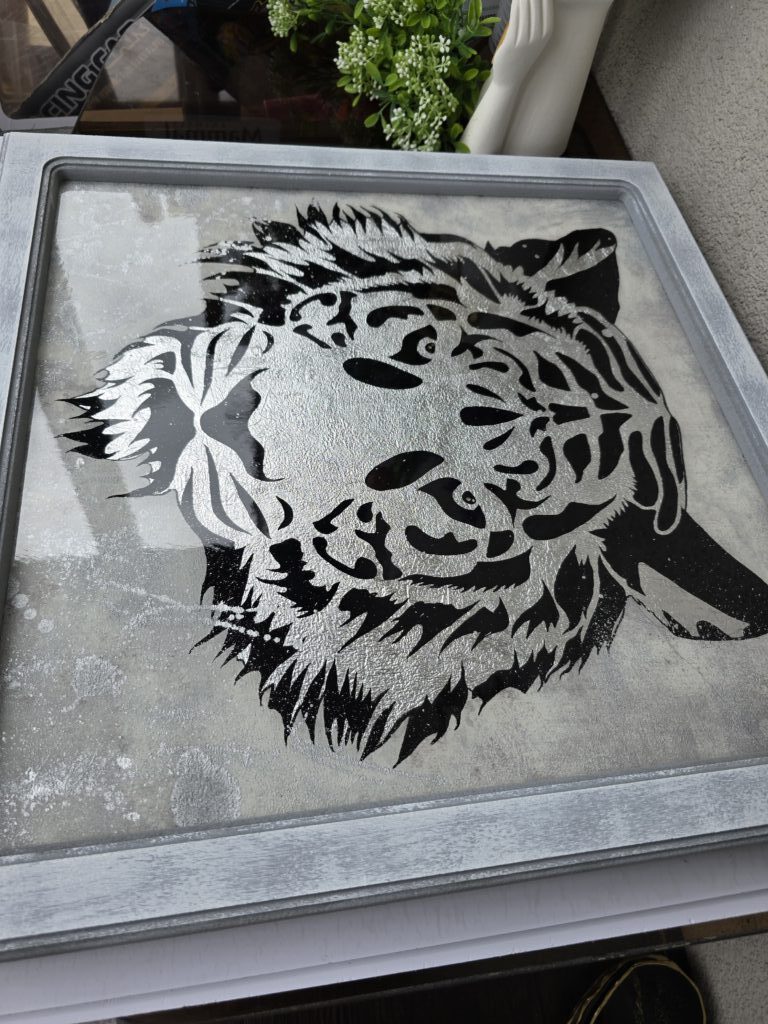 Картина «Тигр» из смолы 50*50см