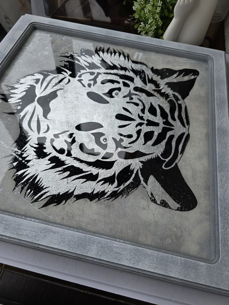 Картина «Тигр» из смолы 50*50см