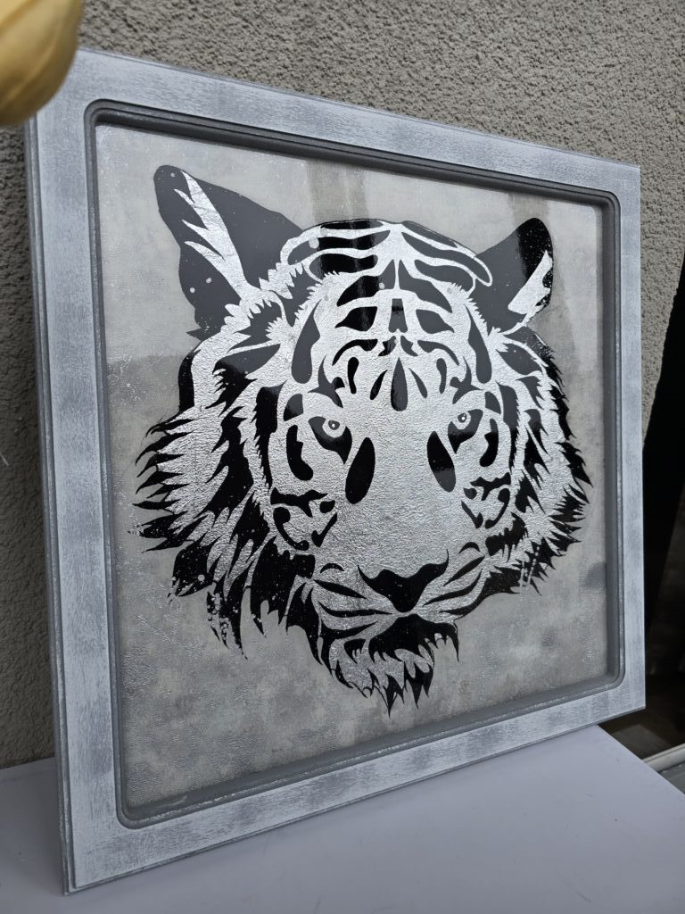 Картина «Тигр» из смолы 50*50см