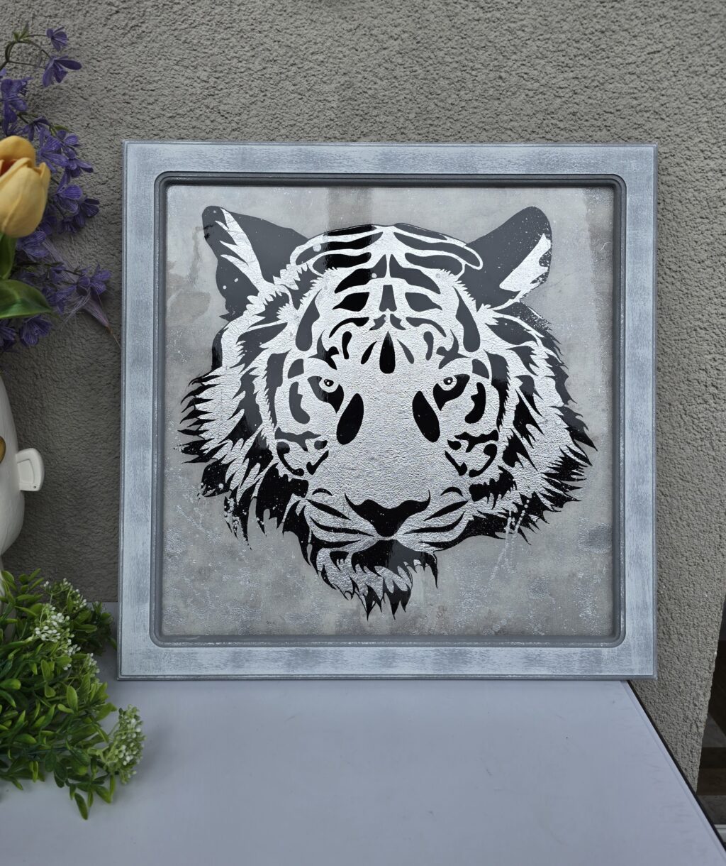 Картина «Тигр» из смолы 50*50см