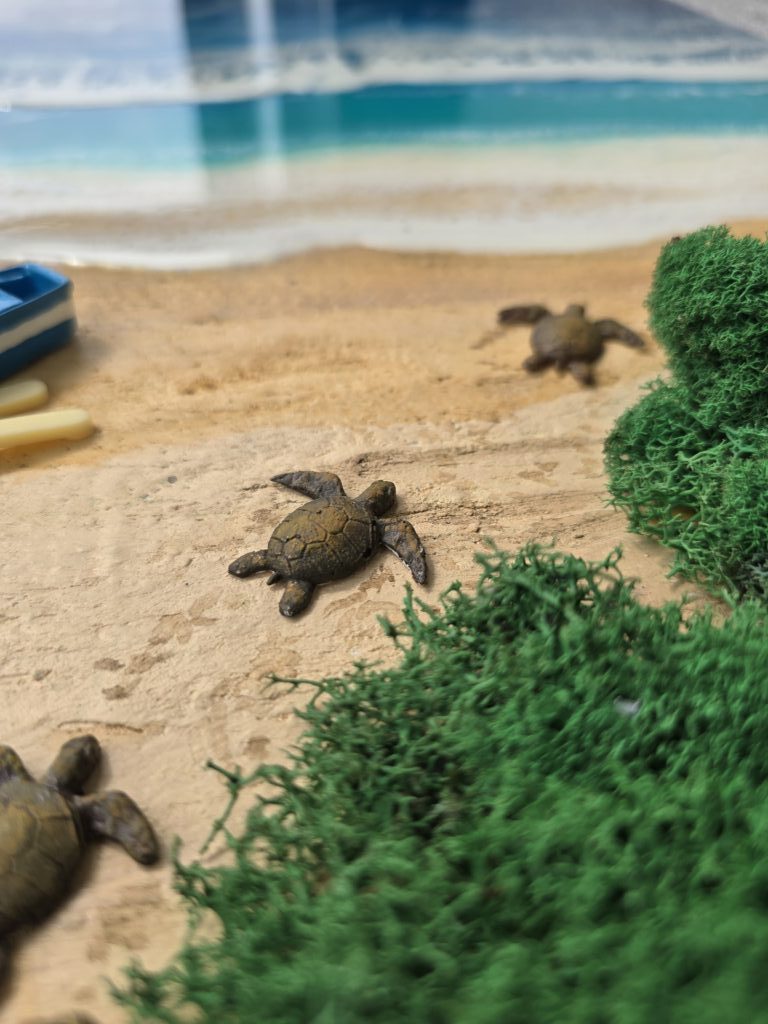 Картина «Уютное побережье» из смолы 40*60см