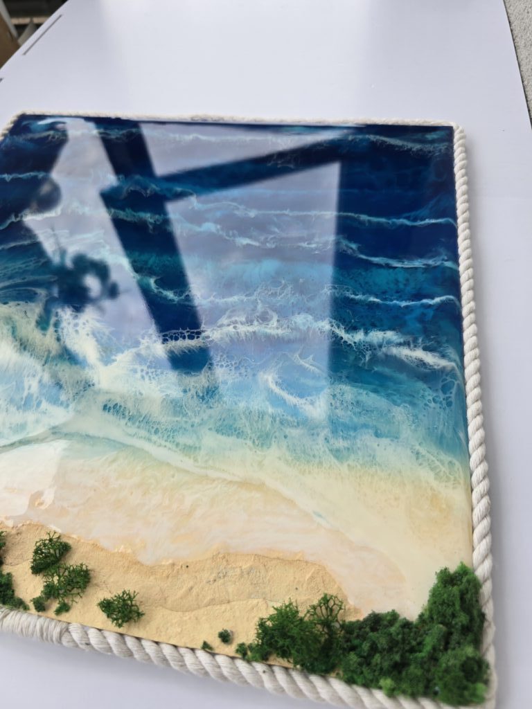 Картина «Танец волн» 35×35см