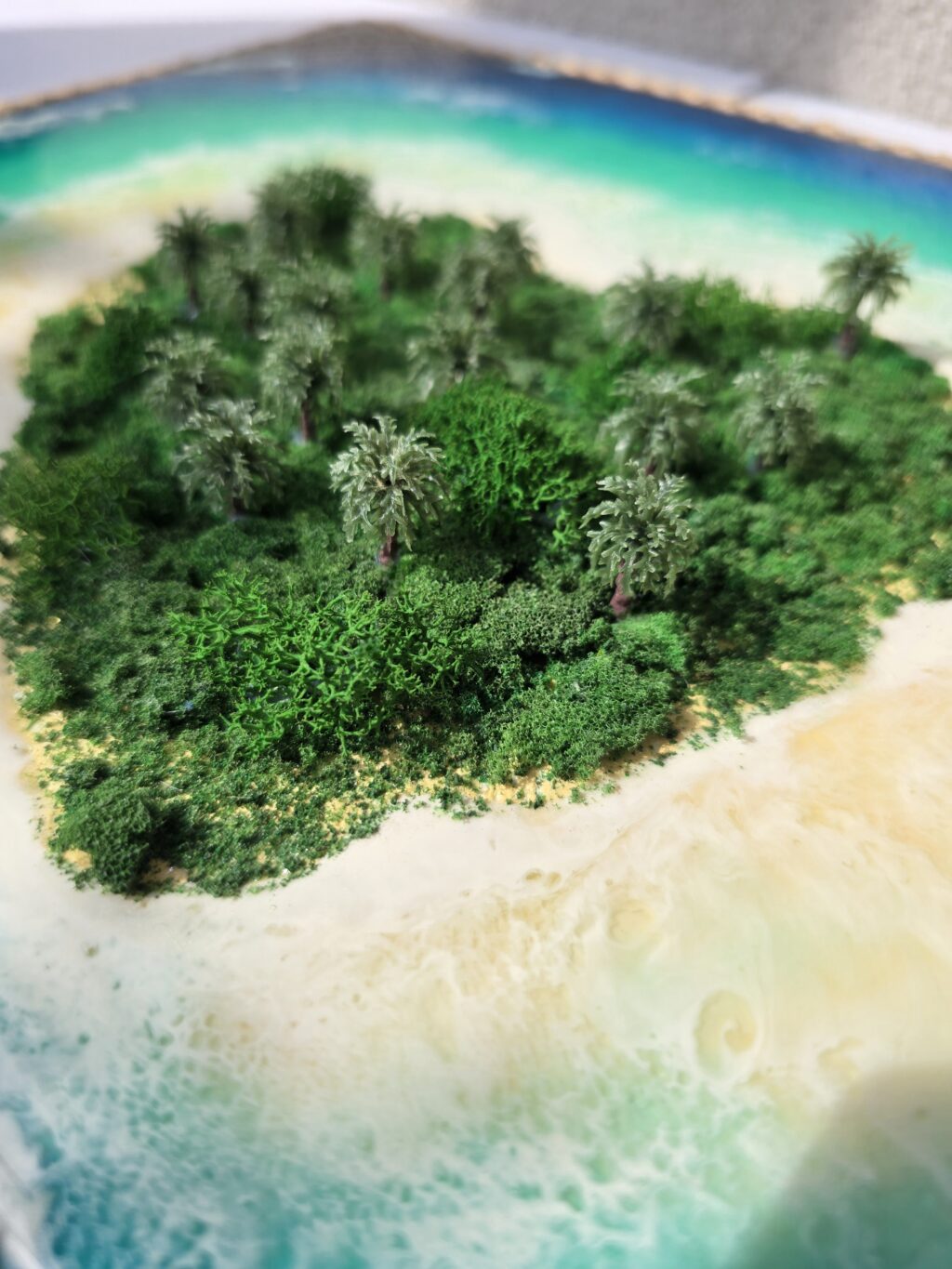 Картина «Остров любви» из смолы 50*35см