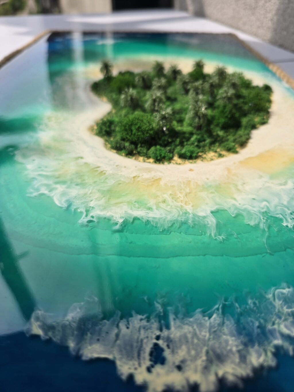 Картина «Остров любви» из смолы 50*35см