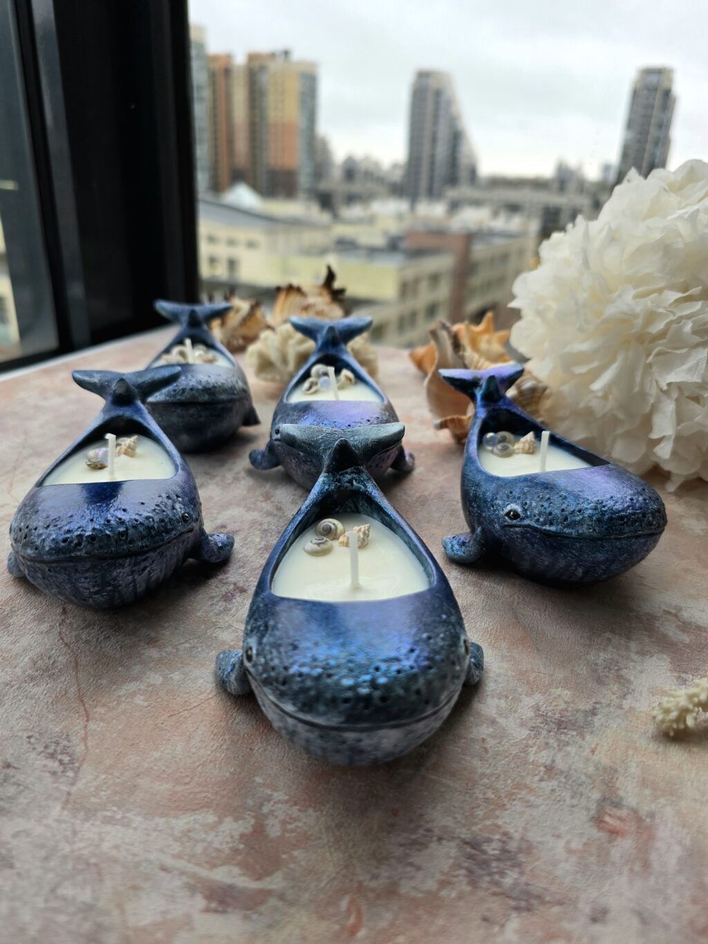 Свеча Малый кит интерьерная