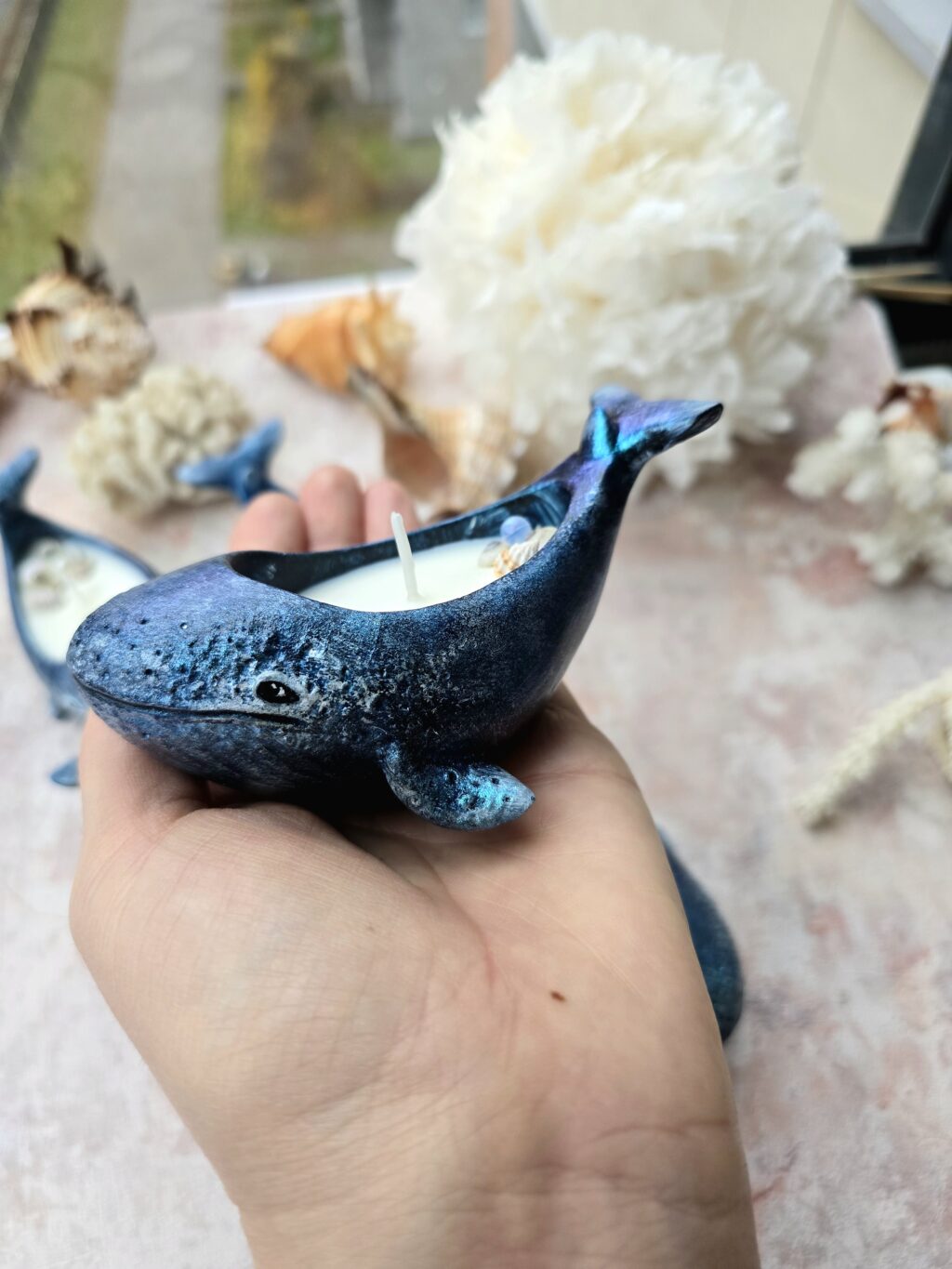 Свеча Малый кит интерьерная