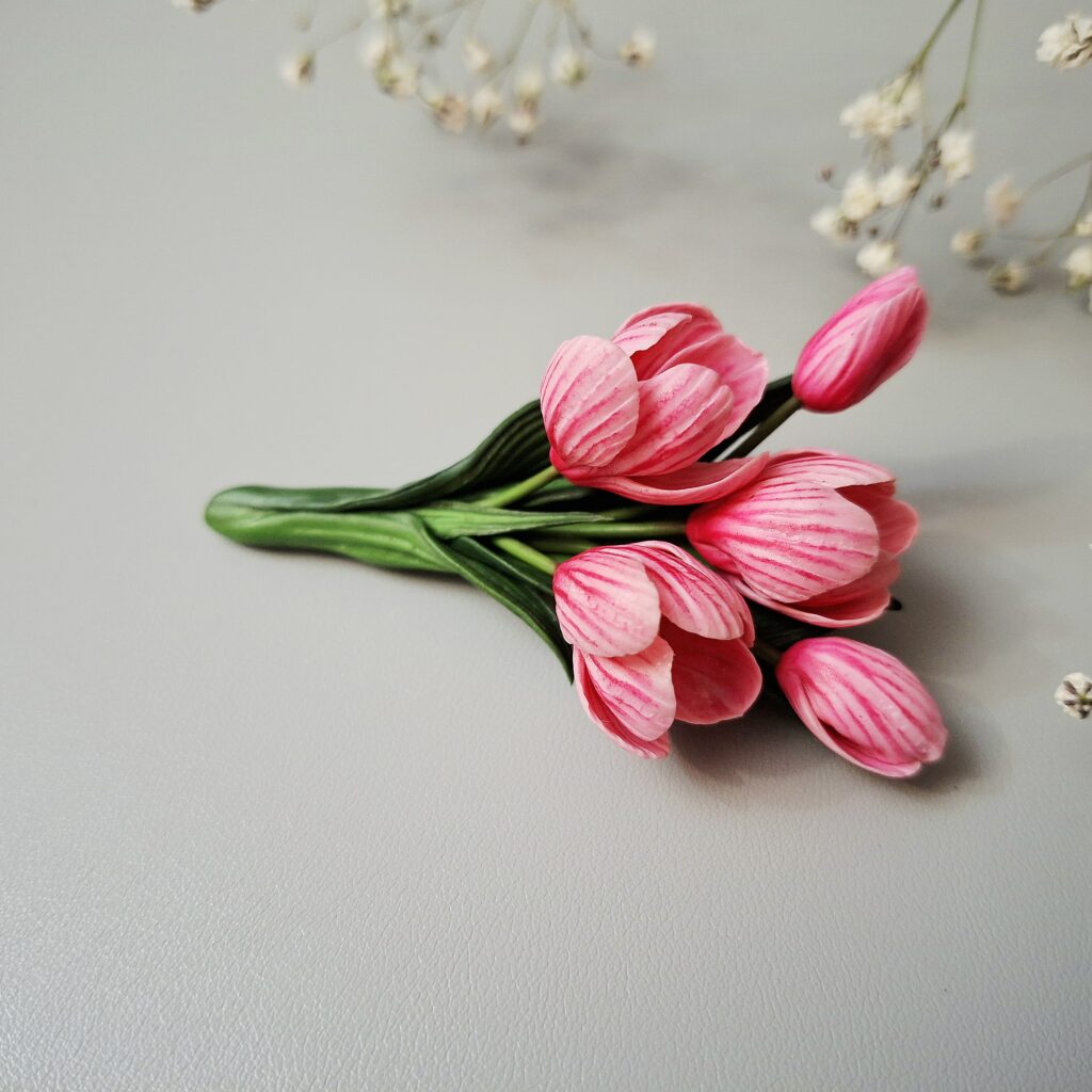 Брошь Весенние крокусы