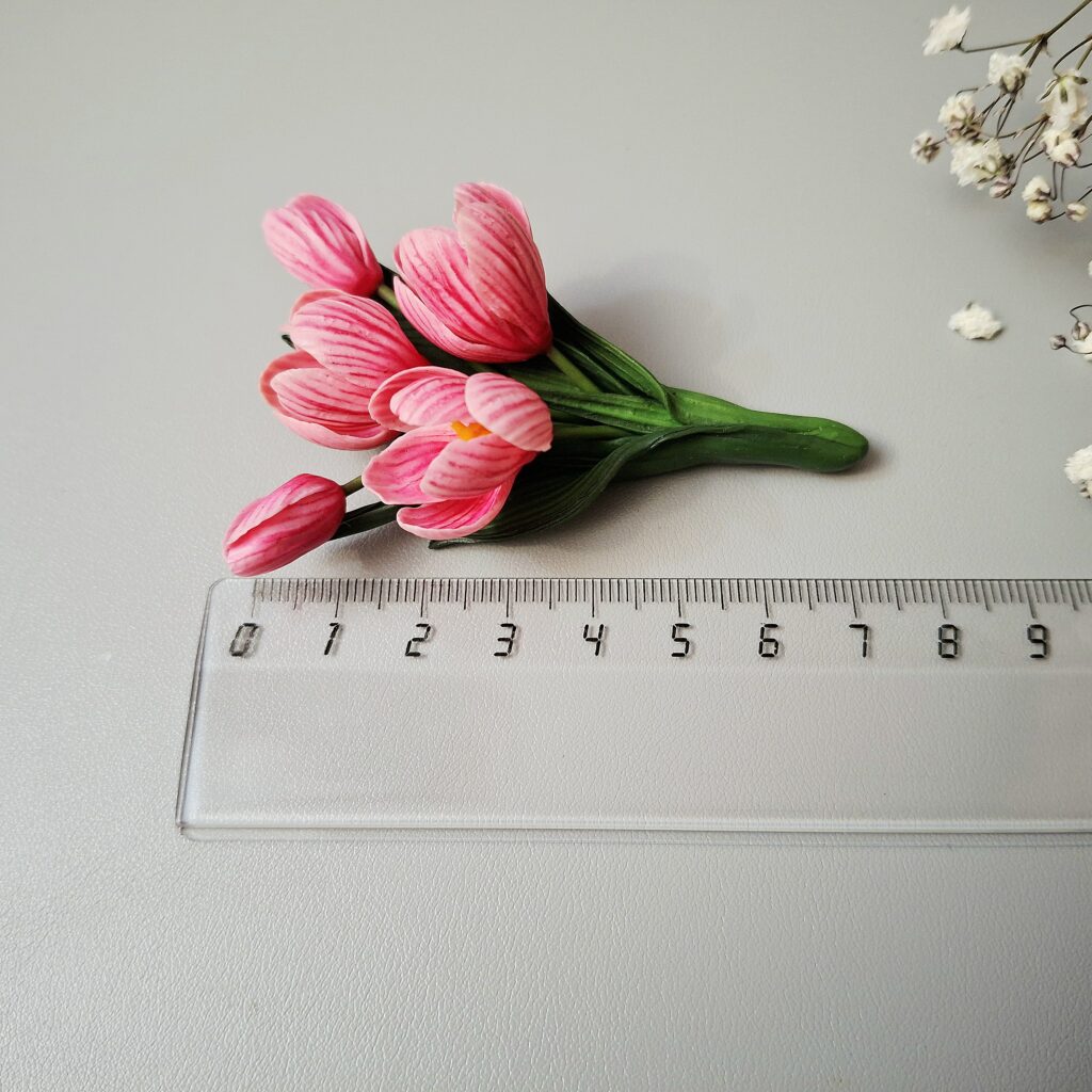 Брошь Весенние крокусы