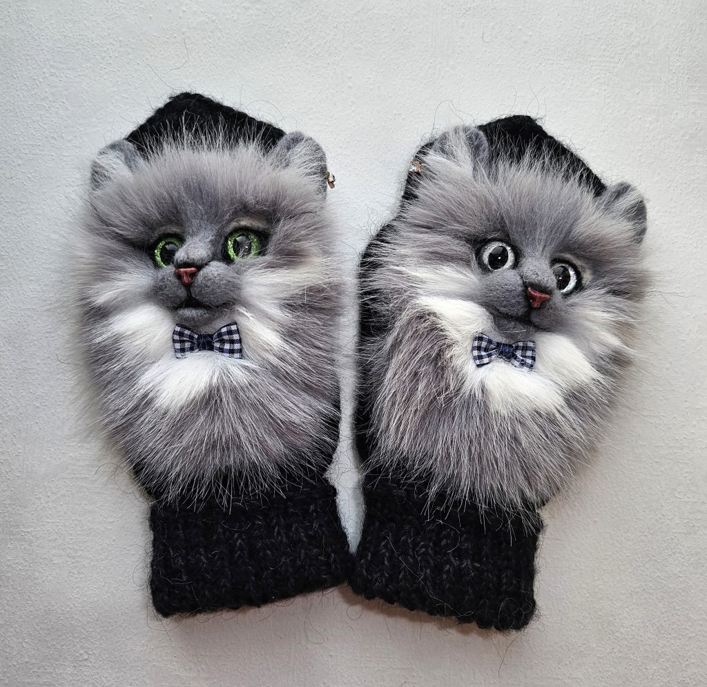 Варежки: Звероварежки Кот Мурзик