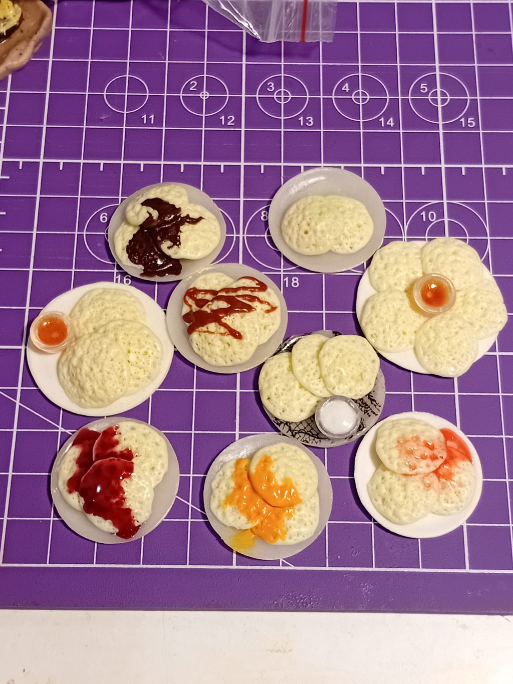 Миниатюра, блины багрир мароканские, еда для кукол