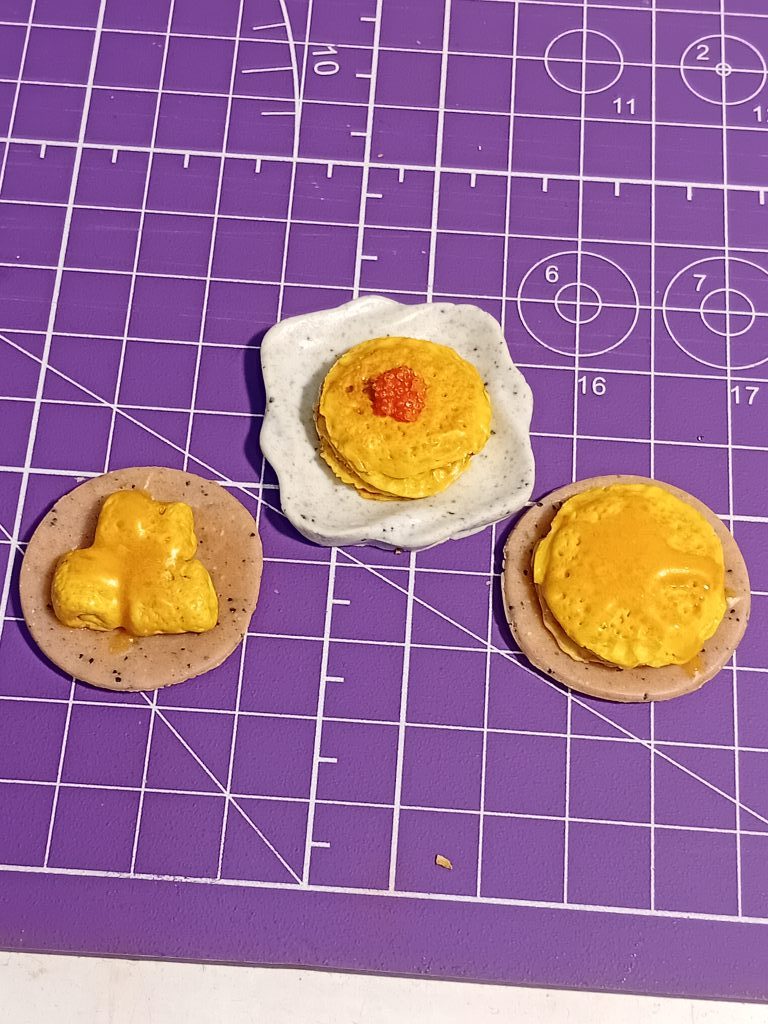 Миниатюра блины, блинный торт для Барби, еда для кукол