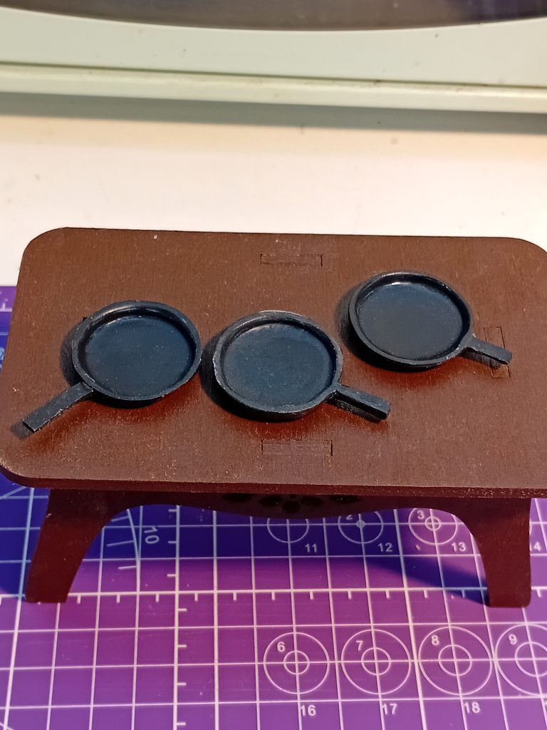 Сковорода для кукол, миниатюра