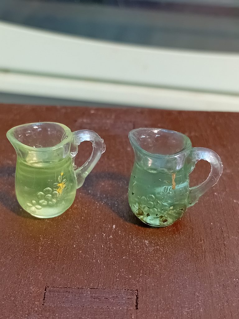 Миниатюра кувшин с напитками, еда для кукол