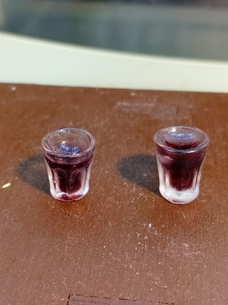 Минитюра сок тыквенный, лимонад в стакане