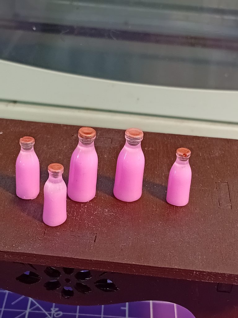 Миниатюра йогурт питьевой, еда для кукол