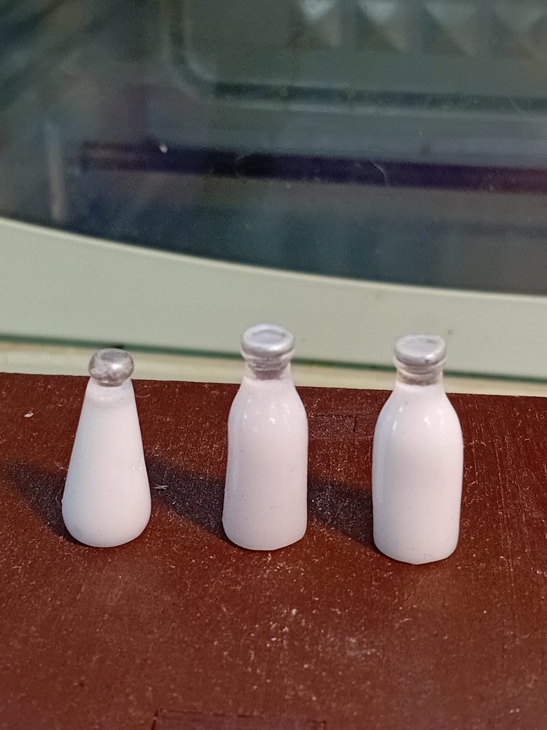 Миниатюра молоко в бутылке, еда для кукол