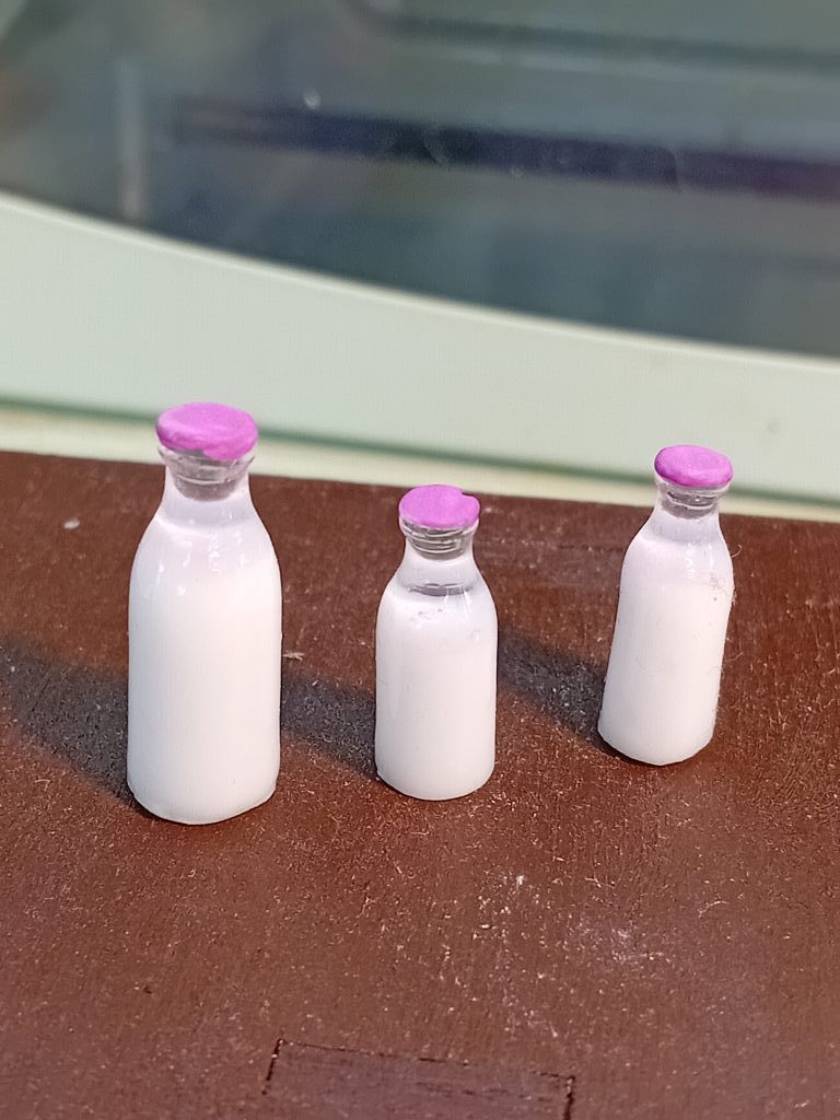 Миниатюра простокваша в бутылке, еда для кукол